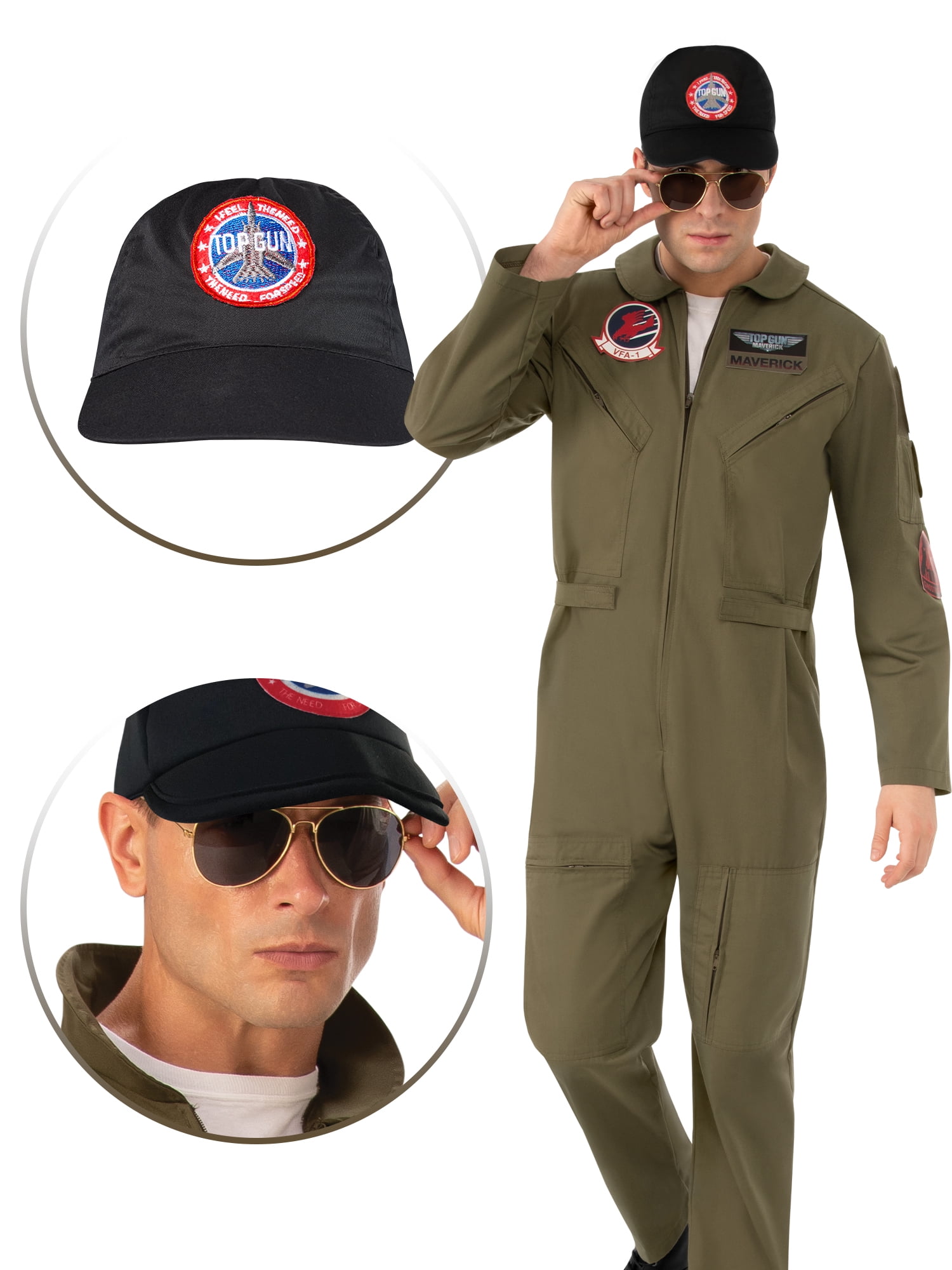 Rubie's Men's Top Gun Maverick Costume and Accessory Kit
