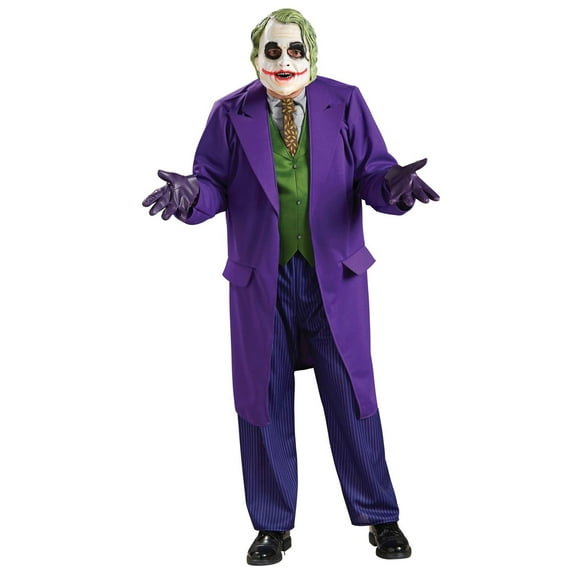 The Dark Knight Joker Deluxe Costume for Adults by Rubies, Men's One Size