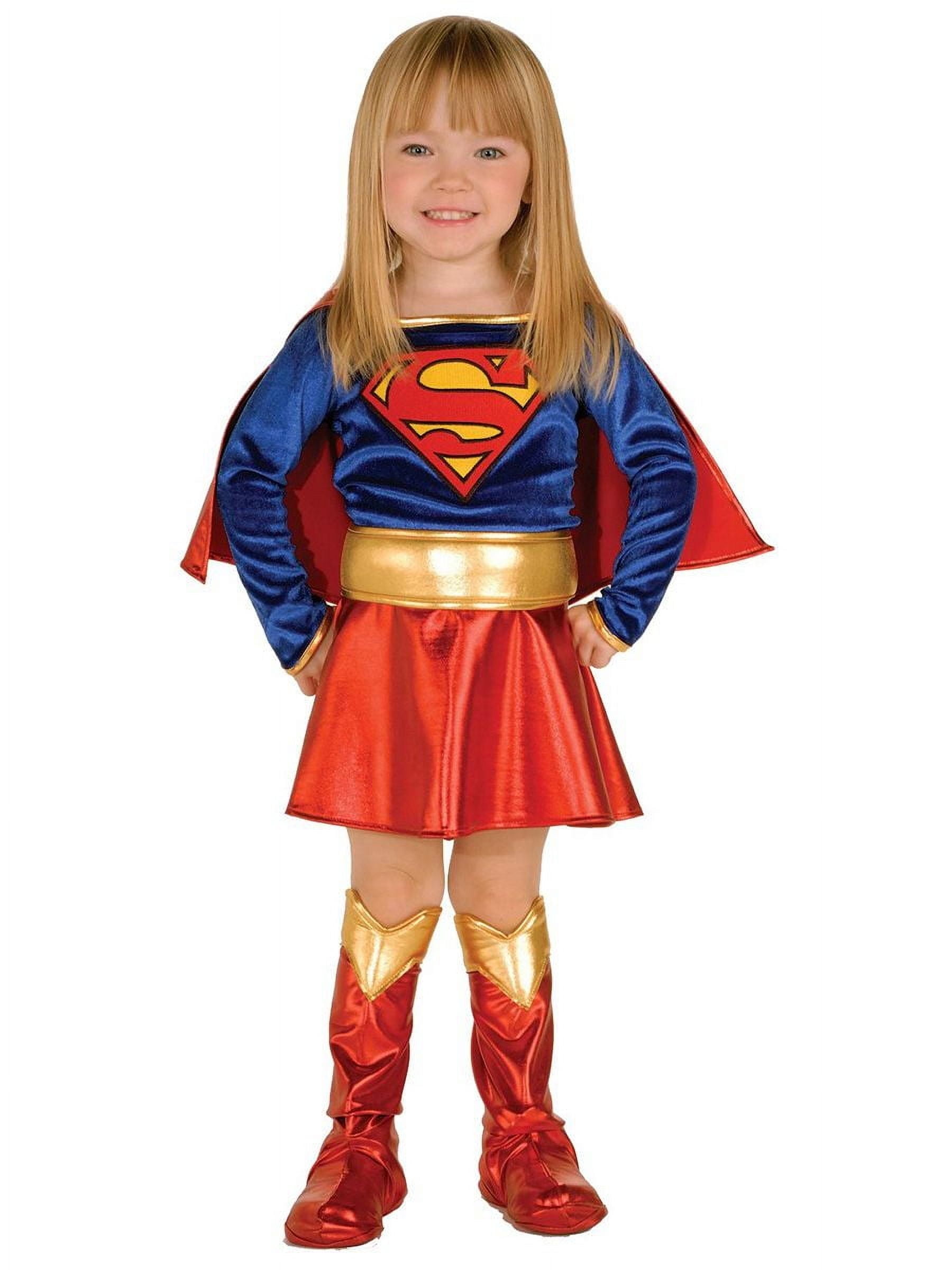 Rubies Kids Supergirl Fancy Dress Costume Deluxe (3-11 Yrs
