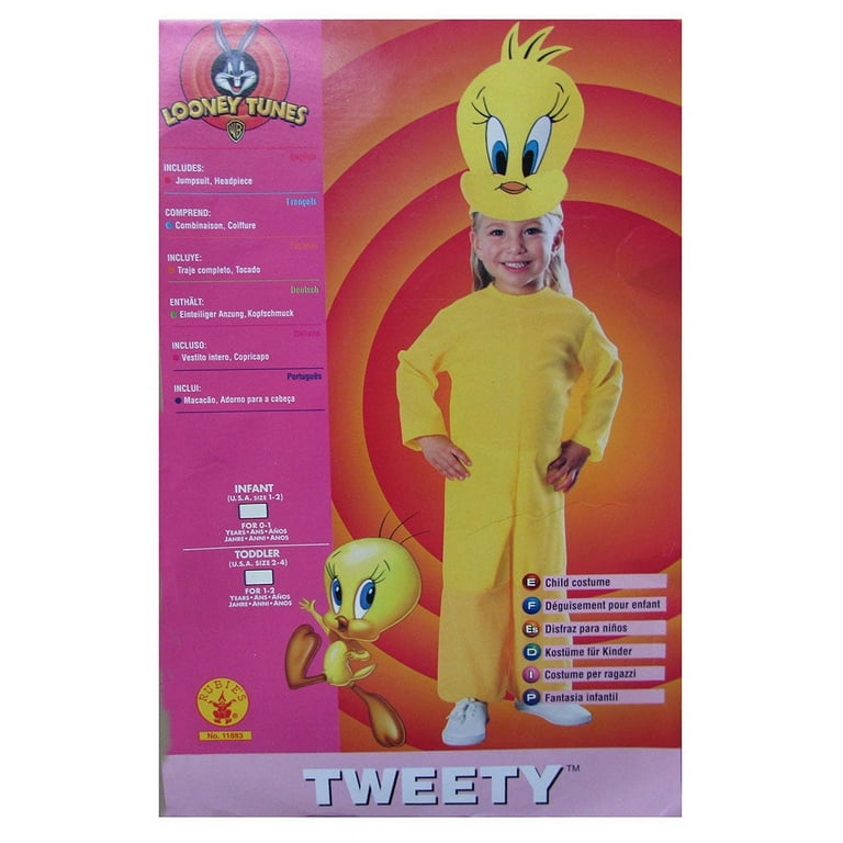 Looney Tunes Sexy Tweety Dress Costume Adult Medium 6-10