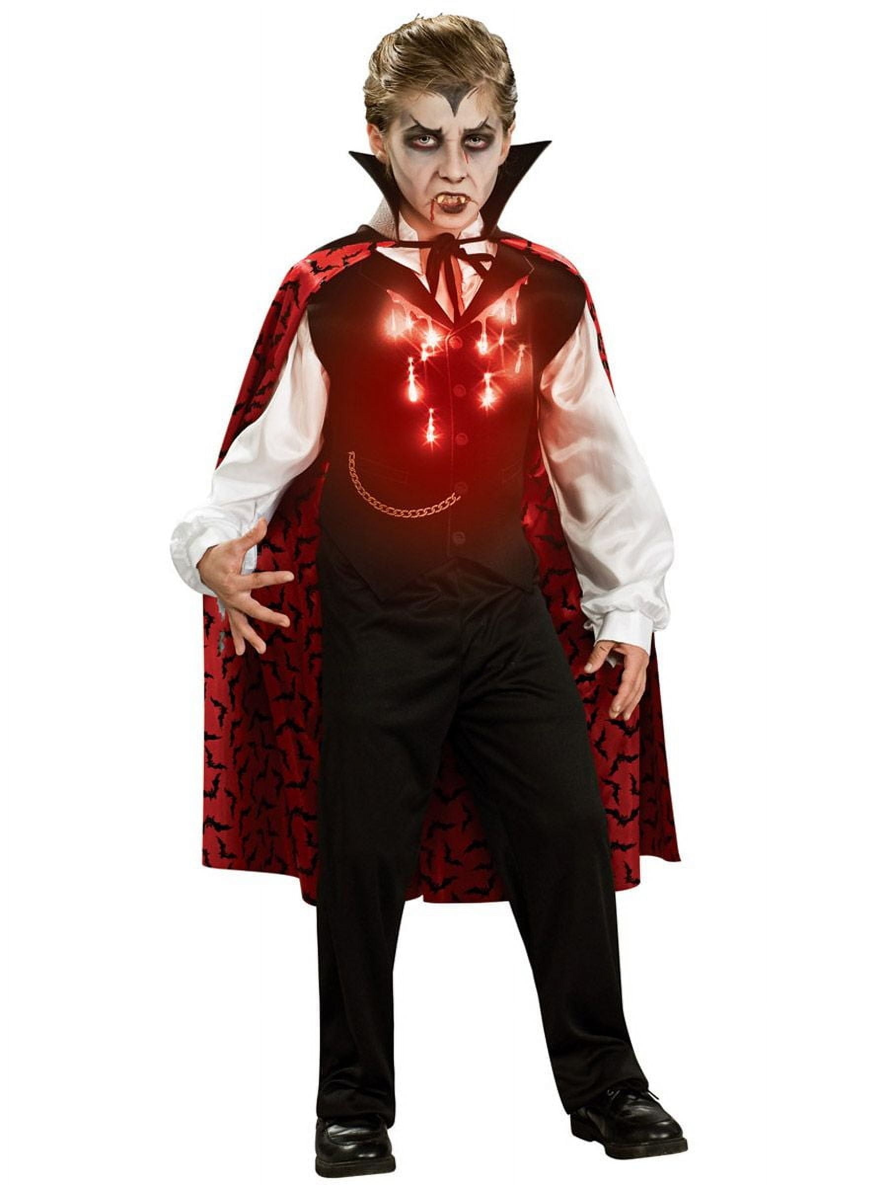 Rubies Light Up Vampire Costume for Kids, Boys Medium
