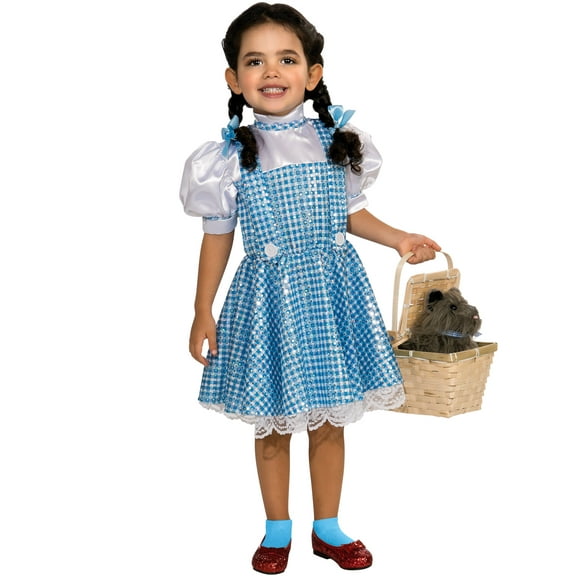 The Wizard of Oz Dorothy Sequin Costume for Kids by Rubies, Girls Small
