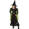thumbnail image 1 of Rubie's Wizard of Oz Wicked Witch of the West Girl's Halloween Fancy-Dress Costume for Child, S, 1 of 2