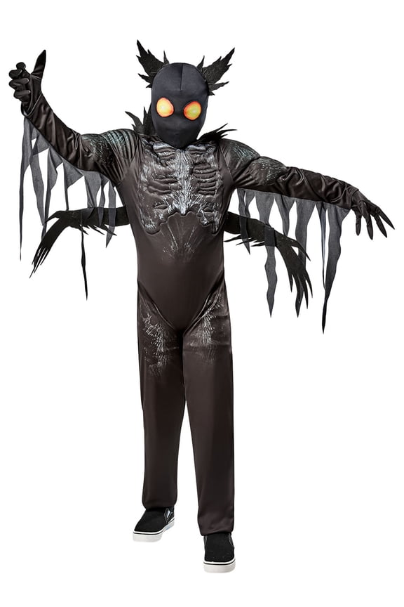 Black Shadow Creeper Demon Costume for Kids, Boys Large