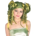 thumbnail image 1 of Camo Cutie Rock Star Green Wig Women's Costume Accessory, 1 of 2