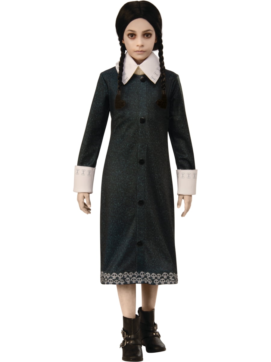 Wednesday Addams Family Halloween Fancy Dress Costume and Make-up Set –  Style It Easy