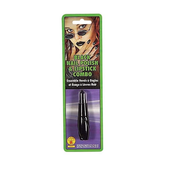 Rubies Costume Co Gothic Black Vampire Zombie Lipstick And Nail Polish Costume Accessory Combo