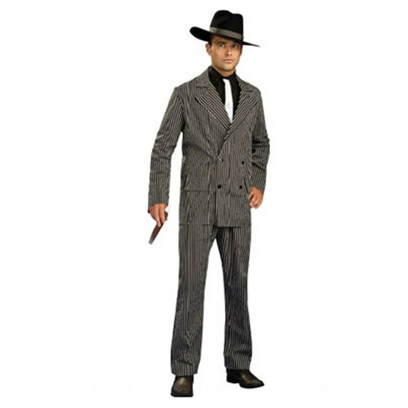Men's XL 44-46 Gangster Pinstripe Costume Zoot Suit