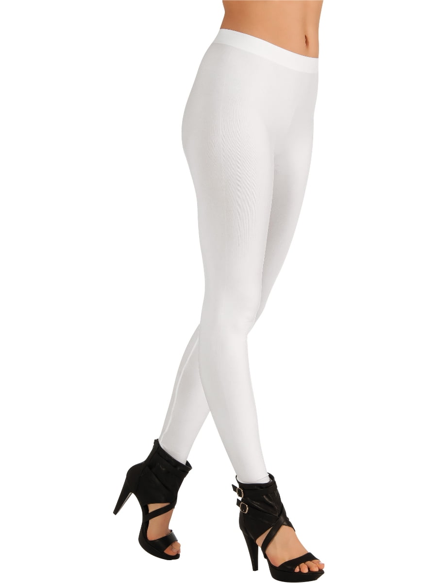 Rubies Costume Co Women's White 80s Rave Party Ballerina Costume Leggings 