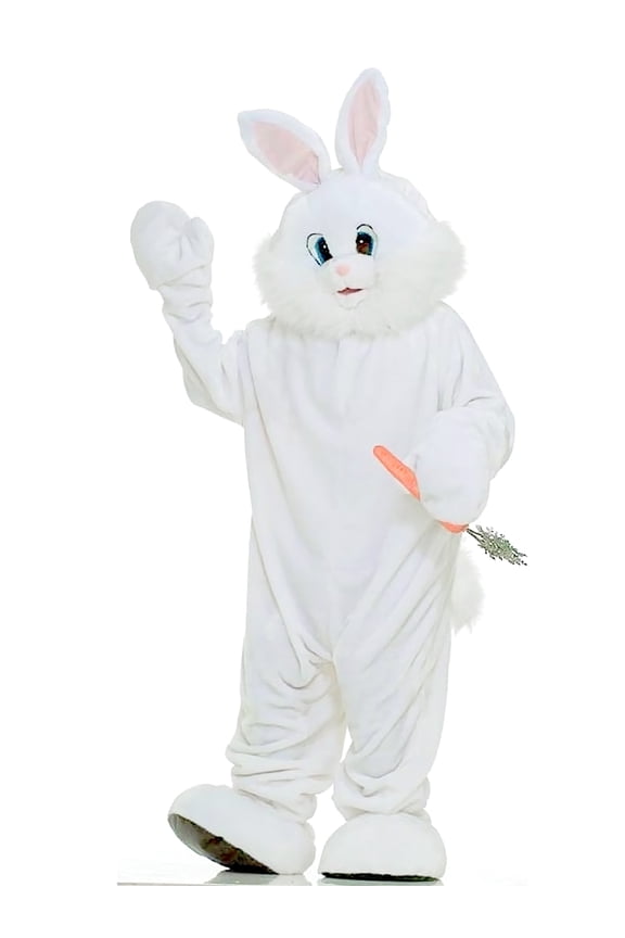 Easter Bunny Rabbit Mascot Costume for Adults, Unisex One Size Fits Most