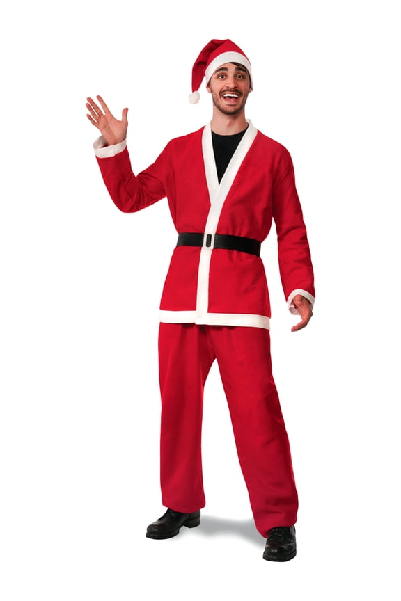 Flannel Santa Suit for Adults, Men's One Size