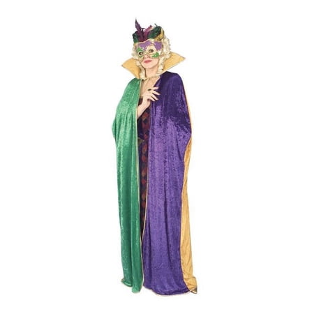 Rubies Floor Length Mardi Gras Costume Cape for Adults, Unisex One Size