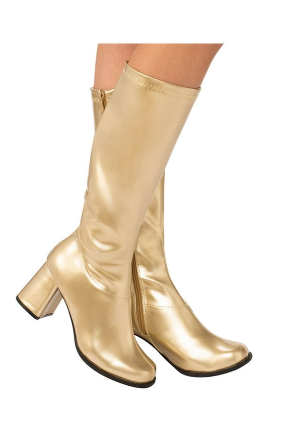 Gold GoGo Boots for Women, Size 9