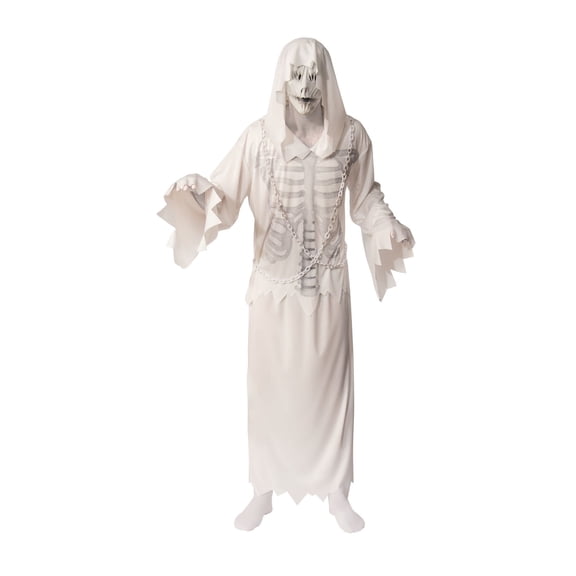 Rubies Grim Graveyard Ghost Hooded Costume for Adults, Men's XL
