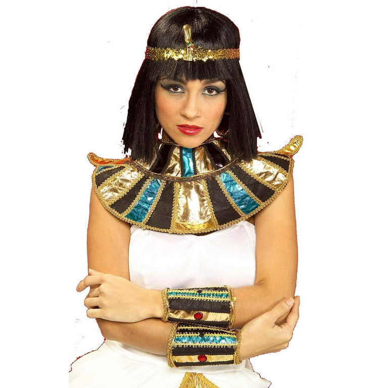 Egyptian Collar Costume Accessory Gold Neck Cover Egyptian Collar Costume Accessory Gold Neck Cover
