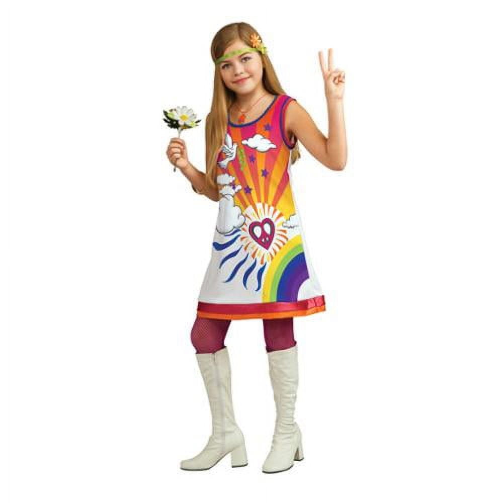 Rubies Kids Girls 60s 70s Retro Hippy Hippie Halloween Costume