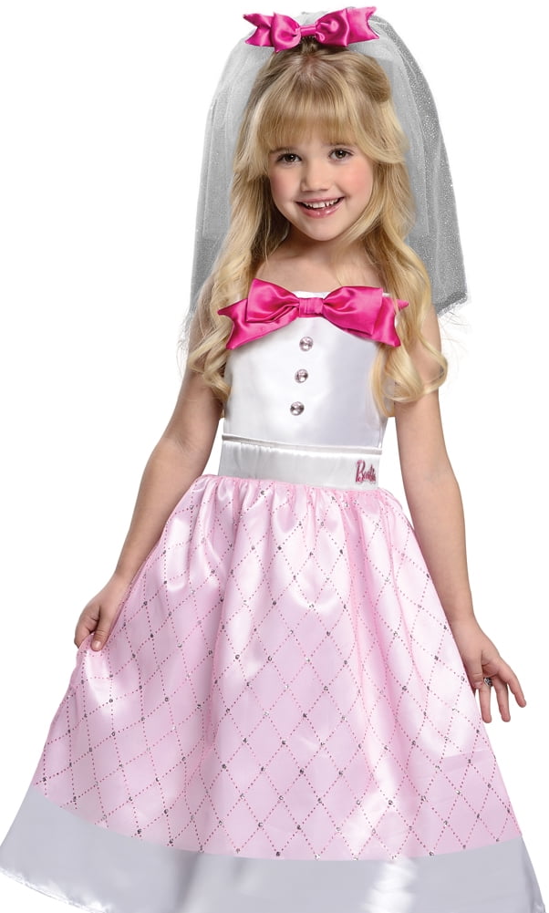 Rubies Kids Girls Bride Barbie Doll Halloween Costume