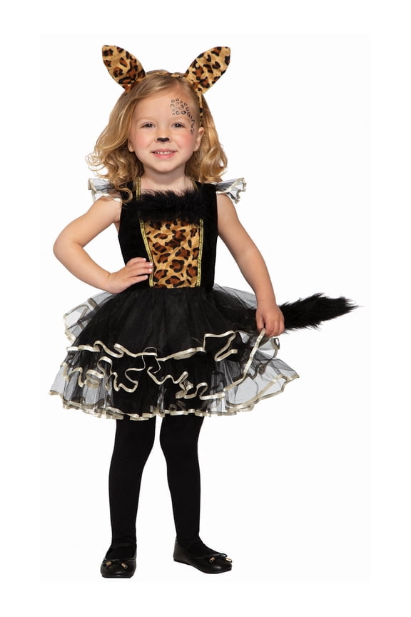 Leopard Kitty Costume for Kids, Girls Small