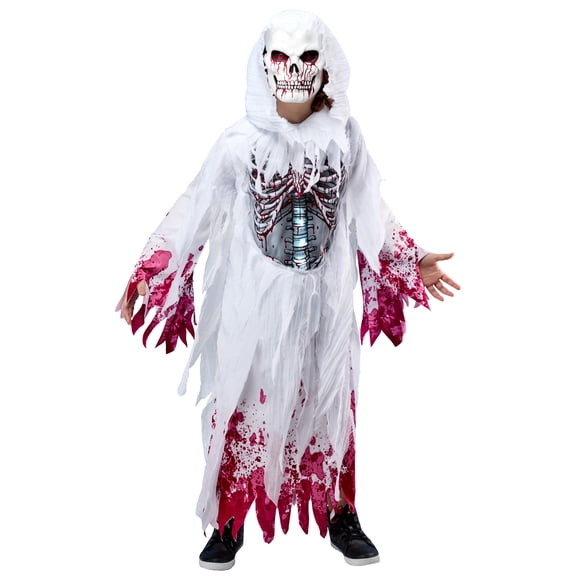 Rubies Light Up Bloody Skeleton Ghost Costume for Kids, Boys XL
