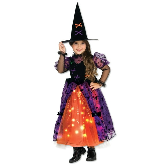 Rubies Light Up Halloween Witch Costume for Toddlers, Girls 2T-4T