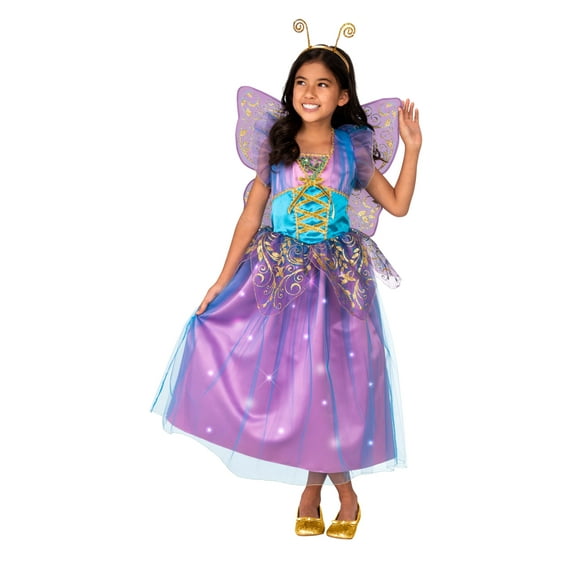 Rubies Light Up Purple Fairy Costume for Kids, Girls Large