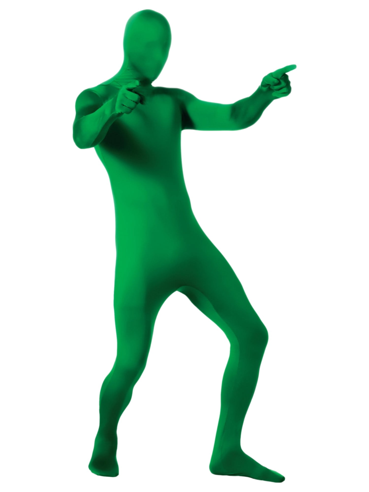 Rubies Mens Green Full Body Stretch Jumpsuit Costume Jumper Bodysuit