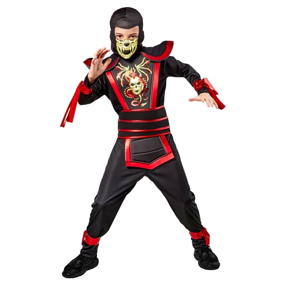 Rubies Ninja Warrior Glow in the Dark Costume for Kids, Boys Medium