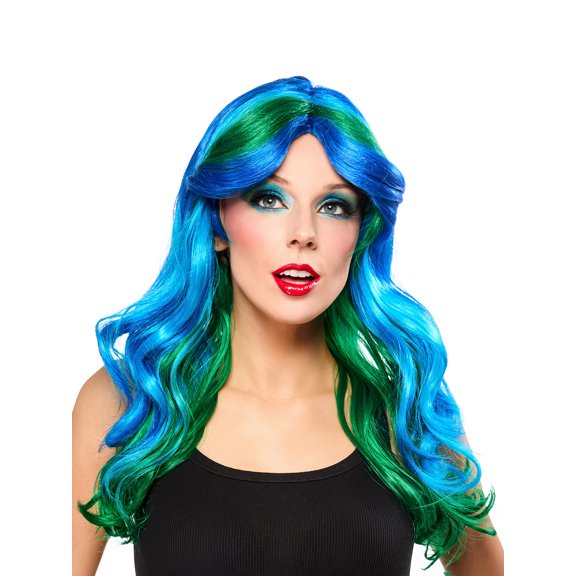 Rubies Peacock Blue Costume Wig for Adults
