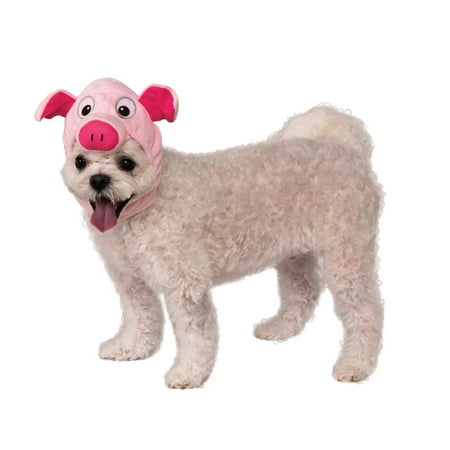 Rubies Pet Shop Boutique Pet Halloween Costume Accessory Pink Pig Hat For Dog or Cat M/L