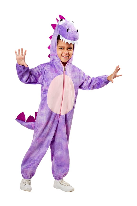 Purplesaurus Rex Dinosaur Costume for Toddlers, Girls 4T