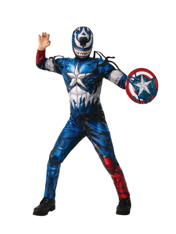 Venomized Captain America Kids Costume Venomized Captain America Kids Costume