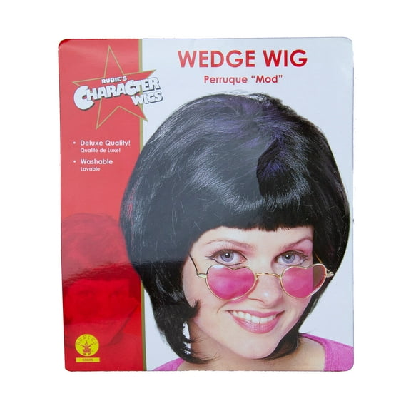 Rubies Women's Black Wedge Wig Costumes - One Size
