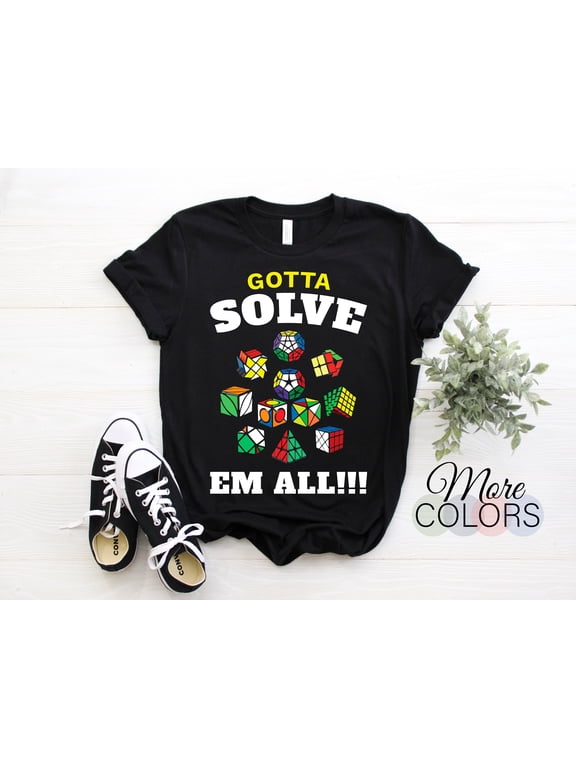 Rubik Cube Retro Vintage Colorful Cube Game Math T-Shirt, Rubiks Cubes Costume Gifts, Rubik's Solve Lover Birthday Funny Tees Present Shirts