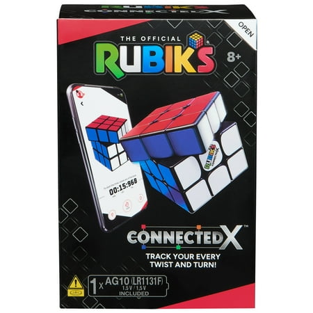 Rubik’s Cube ConnectedX, Bluetooth Enabled 3x3 Classic Cube, for Adults & Kids Ages 8+