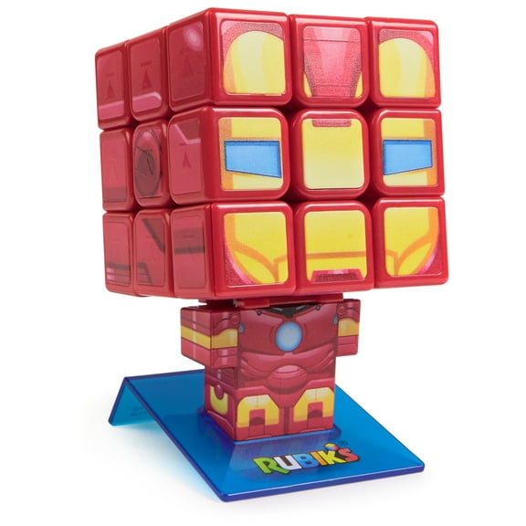 Rubik’s Cube Iron Man Cuber, Brain Teaser Iron Man Fidget Toy, Ages 8+