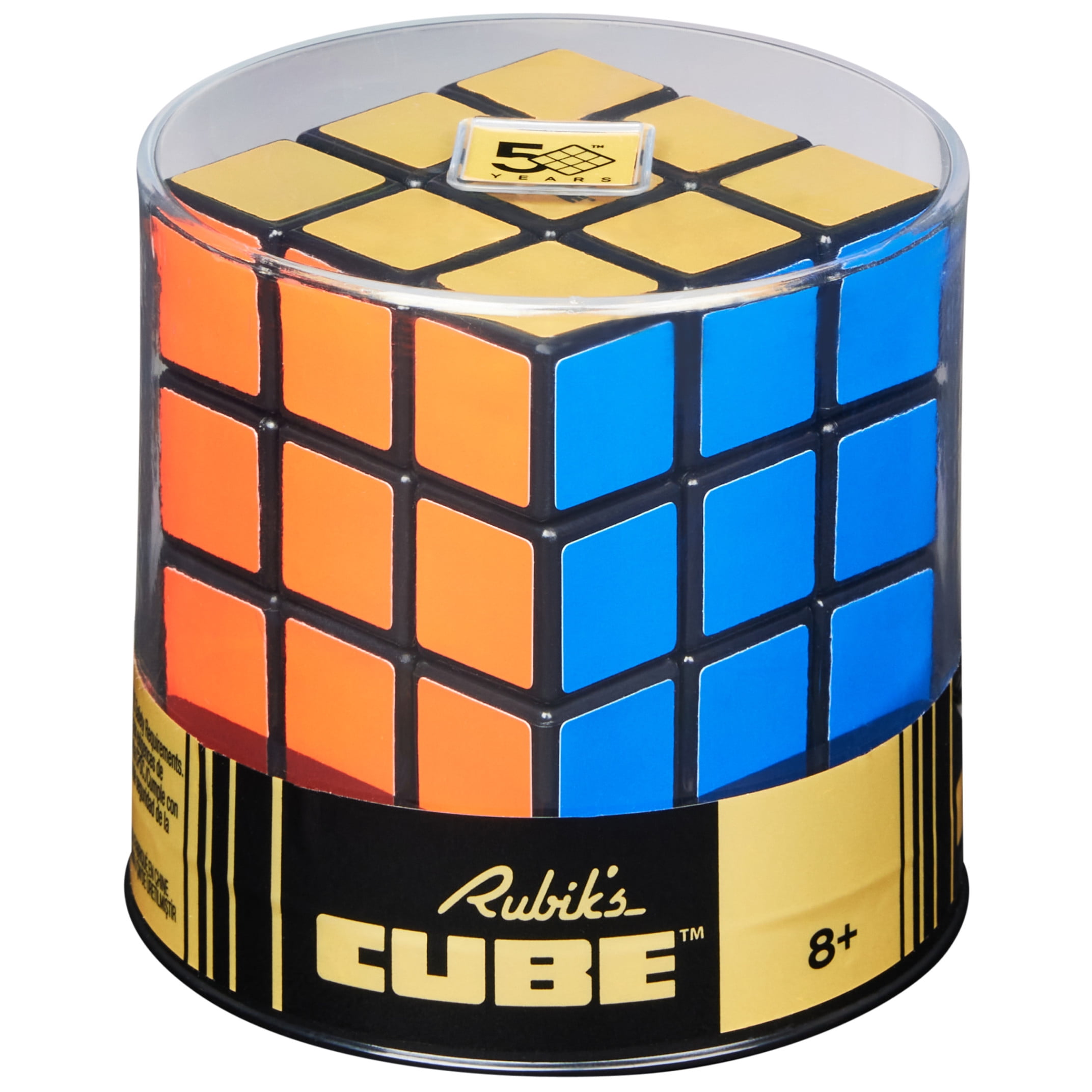 Rubik’s Cube, Retro 50th Anniversary Edition 3x3 Color-Matching Puzzle