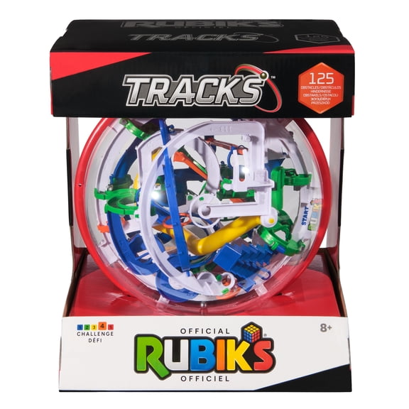 Rubiks Cube, Rubiks Tracks 125 3D Gravity Maze & 3D Puzzle Game with 125 Obstacles, Problem-Solving Challenging Brain Teaser Fidget Toy, for Ages 8+