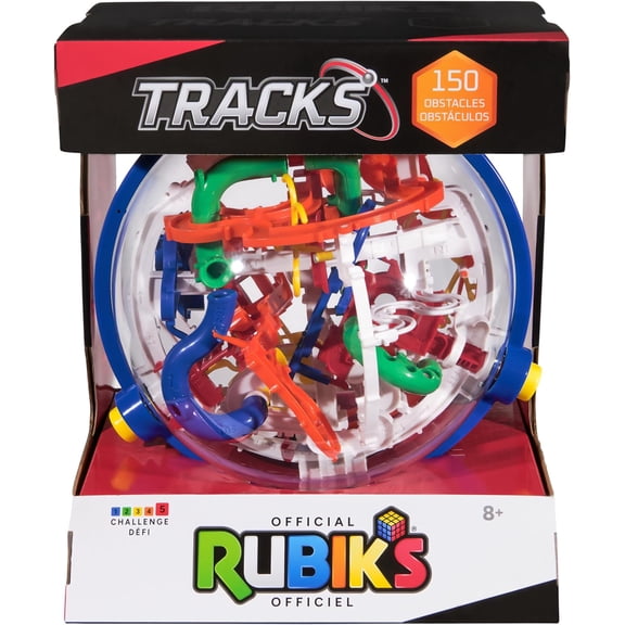 Rubiks Cube, Rubiks Tracks 150 3D Gravity Maze & 3D Puzzle Game with 150 Obstacles, STEM Toy Problem-Solving Brain Teaser, Fidget Toy, Sensory Puzzle, Stocking Stuffers for Ages 8 & Up