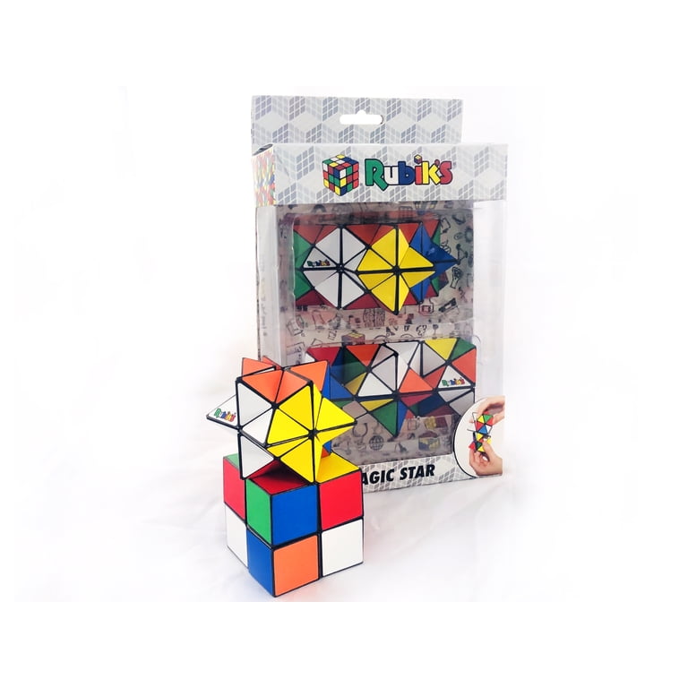 Rubik's Magic Star 2 Pack, Endlessly Combinable Fidget Puzzle