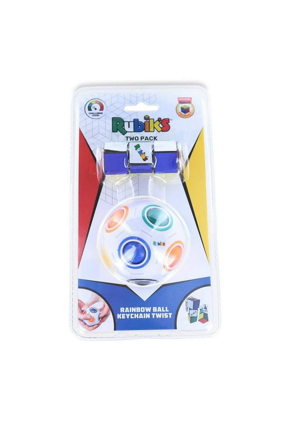 Rubiks 2 Piece Gift Set | Rainbow Ball | Twist Keychain