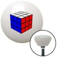 thumbnail image 1 of Rubiks Cube White Retro Shift Knob with M16 x 1.5 Insert Shifter Auto Manual Custom, 1 of 1