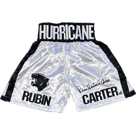 Rubin "Hurricane" Carter Signed Autographed Boxing Trunks JSA Authenticated