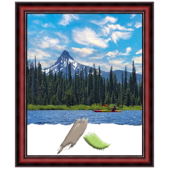 Rubino Cherry Scoop Wood Picture Frame, Photo Frame, Art Frame