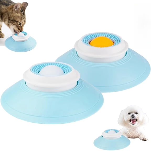 Rubinzhi Dog Lick Sphere, Slow-Feeder Licking Bowl, Dogs Licks Toys For Liquid Food, Pet Foods Dispenser Ball