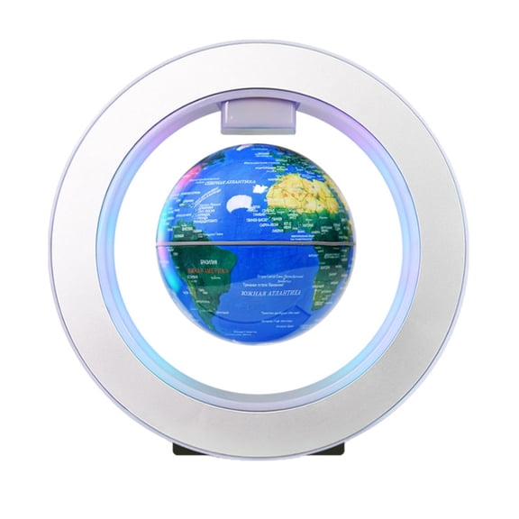 Rubinzhi Magnetic Floating Globe, Levitating Display for Desk, Kinetic Desk Decor, World Globe Light