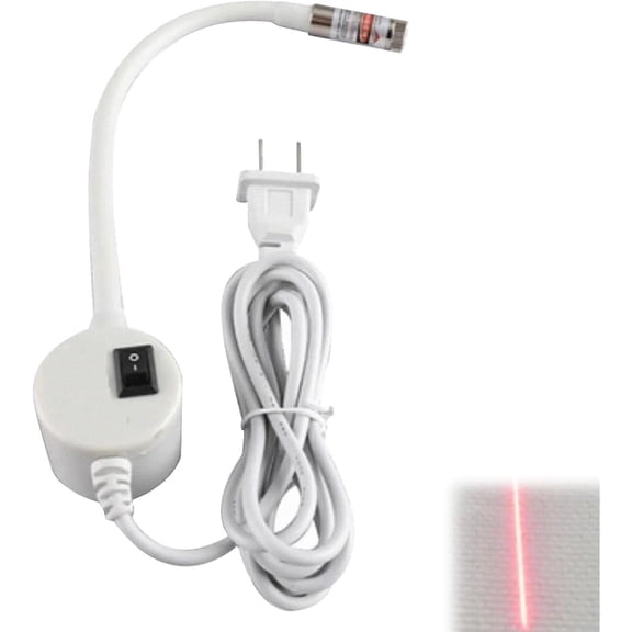 Rubinzhi Magnetic Positioning Quilting Light for Sewing Machine Usb Red Laser Guide Line Tool Precise Stitching(1pc Straight)