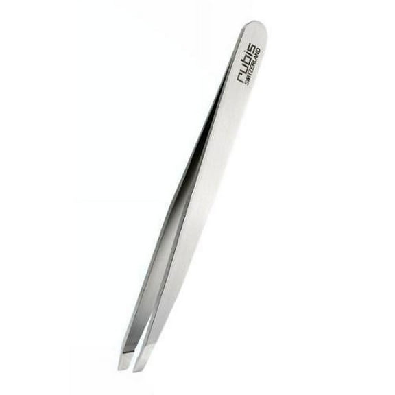 Rubis - Classic Stainless Steel Slant Tweezer, Precision Tips - 1K1.02 - Tweezers