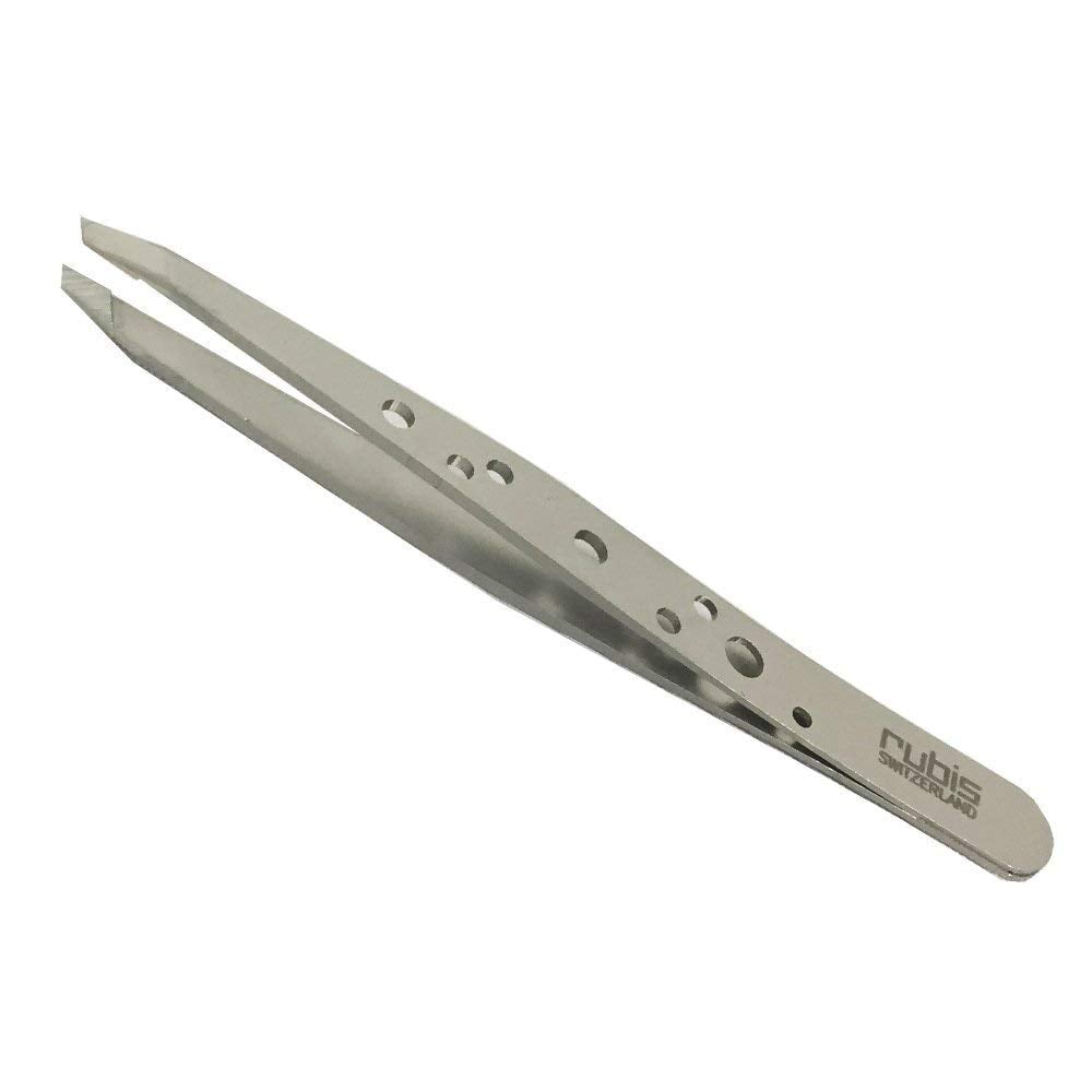 Rubis Perforated Stainless Steel Tweezer #135