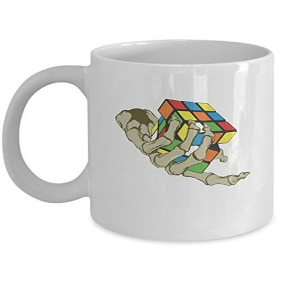 Rubix Cube 11 oz Coffee Mug - Puzzle Lovers Gifts White Ceramic