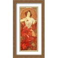 thumbnail image 1 of Ruby 2x Matted 22x40 Large Gold Ornate Framed Art Print by Mucha, Alphonse, 1 of 2